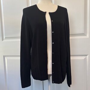 Ann Taylor Elegant Black Cardigan Sweater